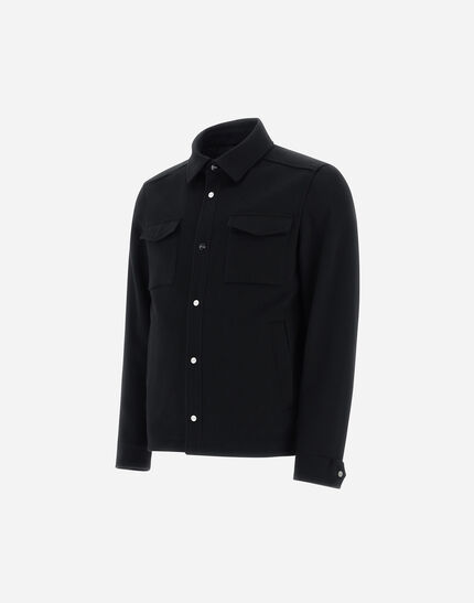 SHIRT IN NEW WOOL CASHMERE Black