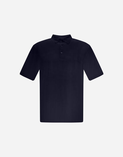 RESORT POLO SHIRT IN BASIC COTTON Navy Blue