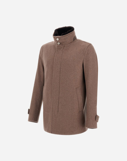 CARCOAT IN PURE CASHMERE Dark Taupe 1 CARCOAT IN PURE CASHMERE Dark Taupe
