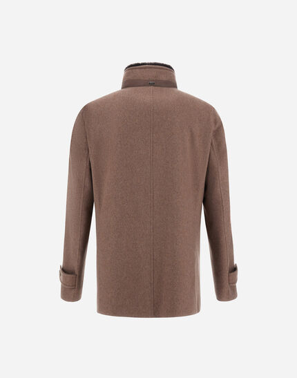 CARCOAT IN PURE CASHMERE Dark Taupe 2 CARCOAT IN PURE CASHMERE Dark Taupe