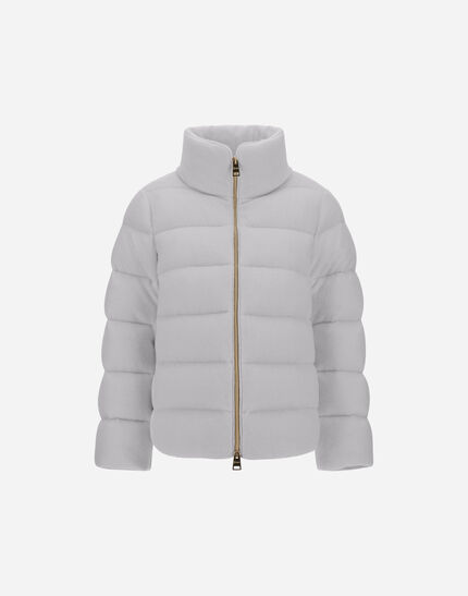 JACKET IN SHINY KNIT EFFECT Light Grey