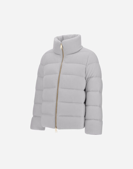 JACKET IN SHINY KNIT EFFECT Light Grey 6 JACKET IN SHINY KNIT EFFECT Light Grey