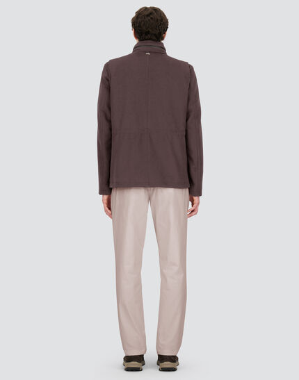 FIELD JACKET IN WOOL, CASHMERE AND ECOAGE Dark Chocolate 3 FIELD JACKET IN WOOL, CASHMERE AND ECOAGE Dark Chocolate