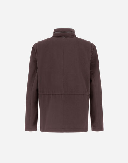 FIELD JACKET IN WOOL, CASHMERE AND ECOAGE Dark Chocolate 5 FIELD JACKET IN WOOL, CASHMERE AND ECOAGE Dark Chocolate