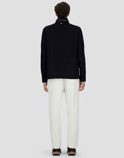 FIELD JACKET IN WOOL, CASHMERE AND ECOAGE Navy Blue 5 FIELD JACKET IN WOOL, CASHMERE AND ECOAGE Navy Blue