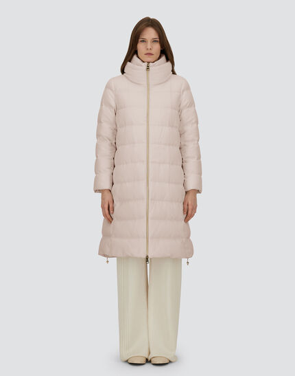LONG JACKET IN CASHMERE, SILK AND SATIN Chantilly 4 LONG JACKET IN CASHMERE, SILK AND SATIN Chantilly