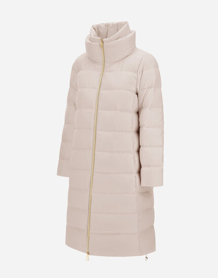 LONG JACKET IN CASHMERE, SILK AND SATIN Chantilly 6 LONG JACKET IN CASHMERE, SILK AND SATIN Chantilly