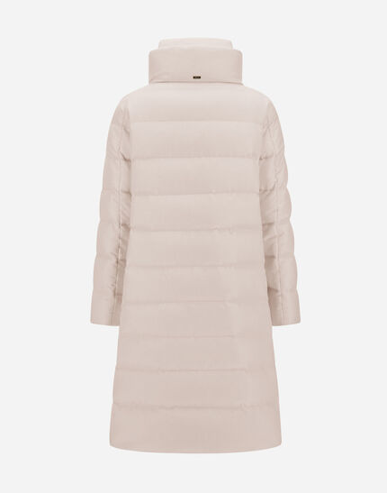 LONG JACKET IN CASHMERE, SILK AND SATIN Chantilly 7 LONG JACKET IN CASHMERE, SILK AND SATIN Chantilly