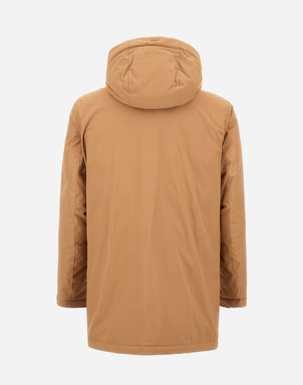 STRETCH SWEATER PARKA Camel 4 STRETCH SWEATER PARKA Camel