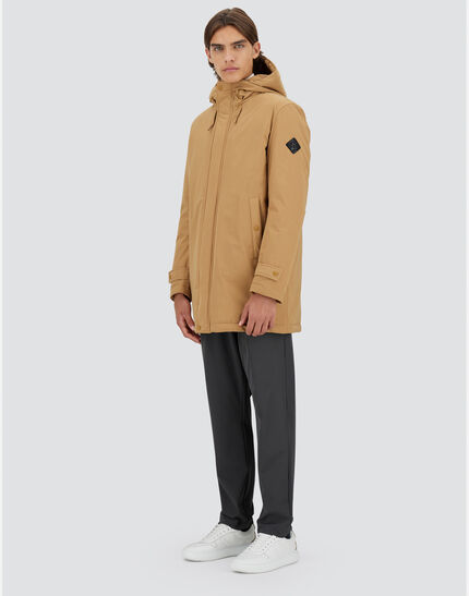 STRETCH SWEATER PARKA Camel 6 STRETCH SWEATER PARKA Camel