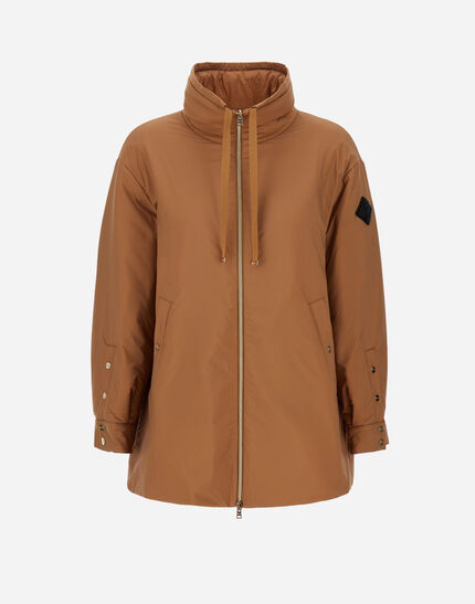 A-SHAPE JACKET IN ECOAGE Camel