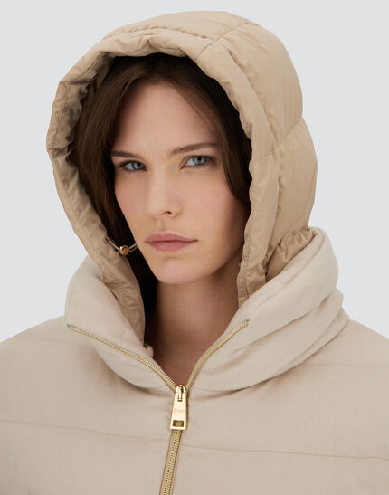 CAPE IN CASHMERE, SILK AND SATIN Chantilly