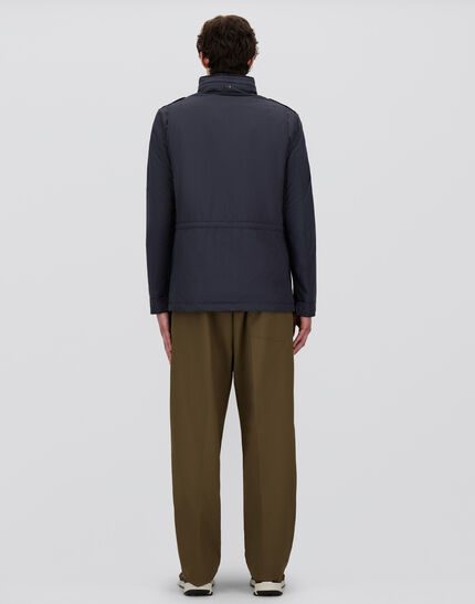 FIELD JACKET IN CRINKLE NYLON Navy Blue 5 FIELD JACKET IN CRINKLE NYLON Navy Blue