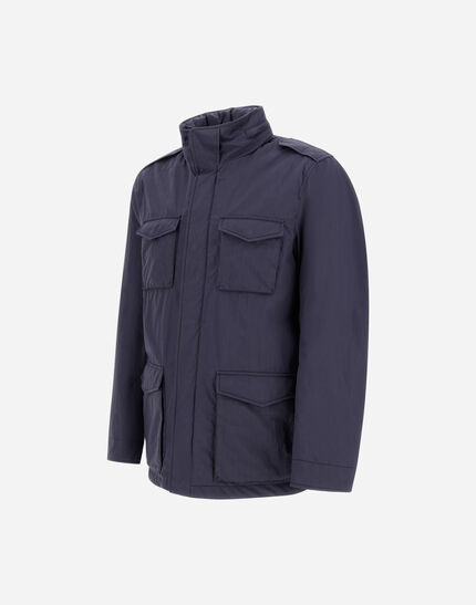 FIELD JACKET IN CRINKLE NYLON Navy Blue 6 FIELD JACKET IN CRINKLE NYLON Navy Blue