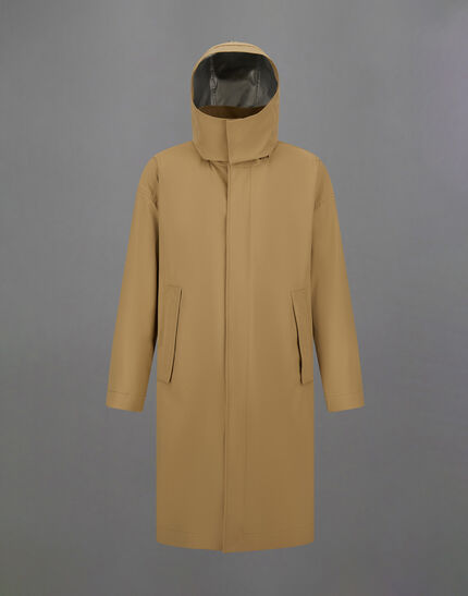 LAMINAR PARKA IN TWILL 2LAYER METALLIC Camel