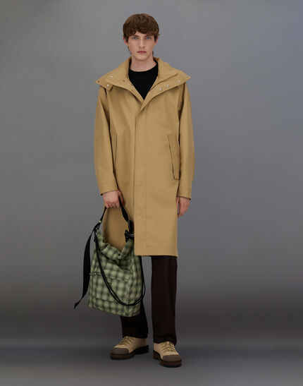 LAMINAR PARKA IN TWILL 2LAYER METALLIC Camel