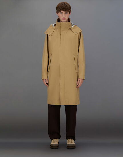 LAMINAR PARKA IN TWILL 2LAYER METALLIC Camel
