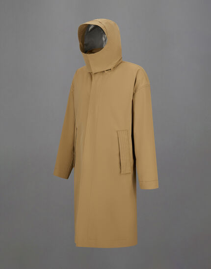 LAMINAR PARKA IN TWILL 2LAYER METALLIC Camel