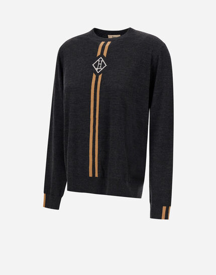 WOMEN'S BRUSHED WOOL SWEATER Grey
