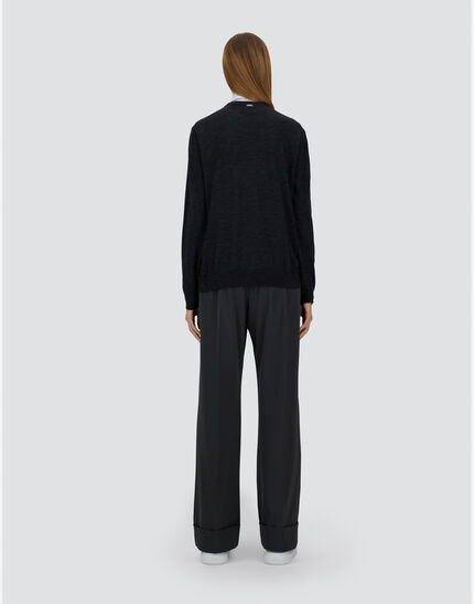 WOMEN'S BRUSHED WOOL SWEATER Grey