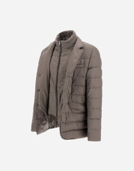 BLAZER IN ARENDELLE AND MONOGRAM Dark Taupe 3 BLAZER IN ARENDELLE AND MONOGRAM Dark Taupe