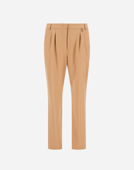 TROUSERS IN FLUID WOOL Camel 1 TROUSERS IN FLUID WOOL Camel