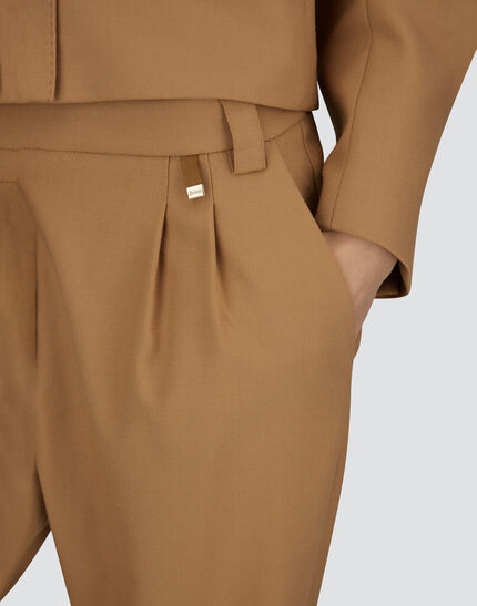 TROUSERS IN FLUID WOOL Camel 3 TROUSERS IN FLUID WOOL Camel