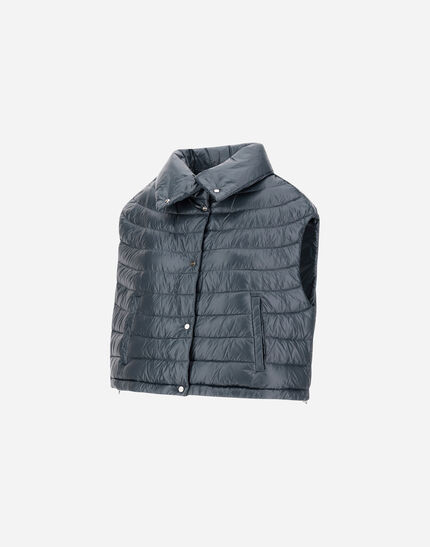RESORT VEST IN NYLON ULTRALIGHT Midnight Teal 4 RESORT VEST IN NYLON ULTRALIGHT Midnight Teal