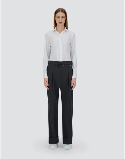 WOMEN'S EASY SUIT STRETCH TROUSERS Iron 5 WOMEN'S EASY SUIT STRETCH TROUSERS Iron