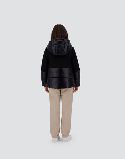 CAPE IN ECOWOOL AND NYLON ULTRALIGHT Black