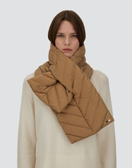 SCARF IN SATIN Camel 2 SCARF IN SATIN Camel