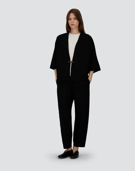 CARDIGAN IN PONTE ROMA JERSEY Black 2 CARDIGAN IN PONTE ROMA JERSEY Black