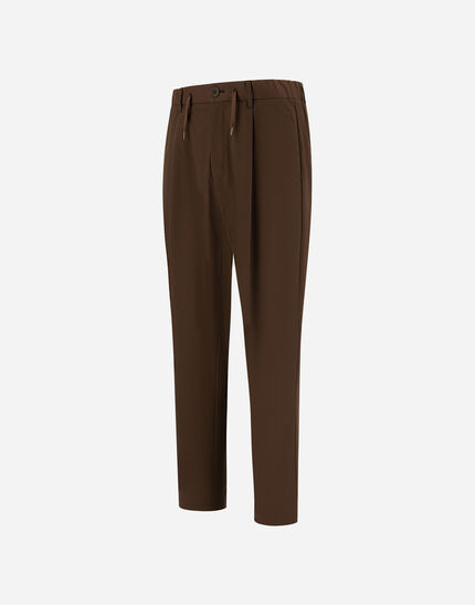 COTTON FEEL TROUSERS Brown