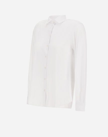 WOMEN'S SHIRT MADE OF SPRING ULTRALIGHT SCUBA White 3 WOMEN'S SHIRT MADE OF SPRING ULTRALIGHT SCUBA White