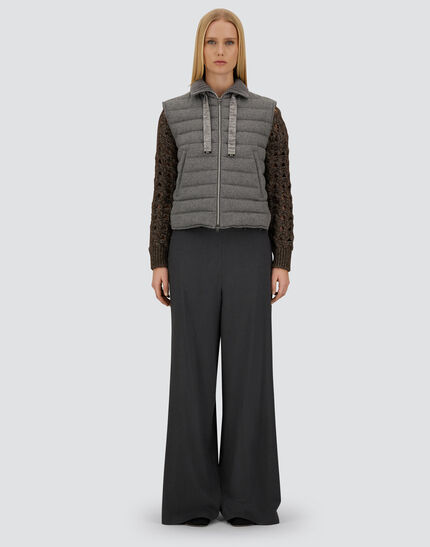 RESORT VEST IN LUCENT CASHMERE WOOL Light Grey