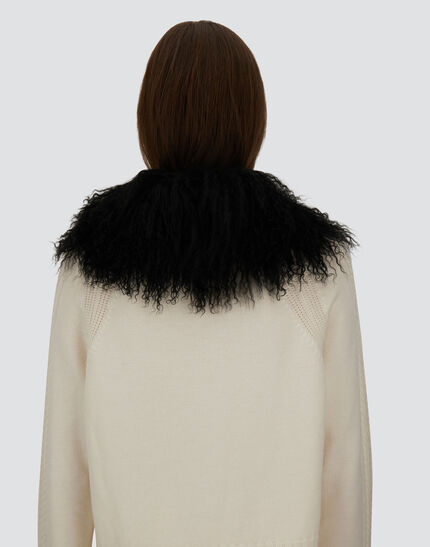 MONGOLIAN FUR COLLAR Black 4 MONGOLIAN FUR COLLAR Black
