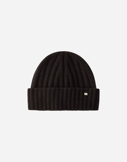BEANIE IN PURE CASHMERE Dark Chocolate