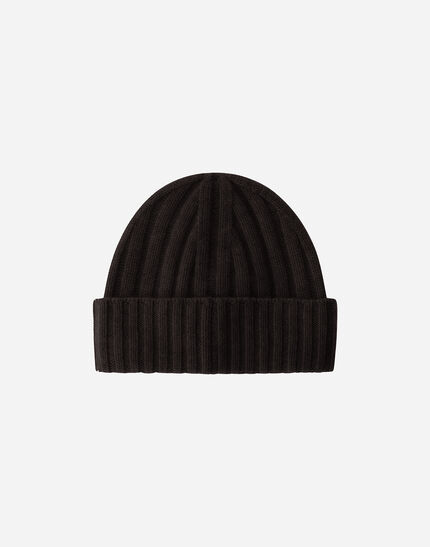 BEANIE IN PURE CASHMERE Dark Chocolate 3 BEANIE IN PURE CASHMERE Dark Chocolate