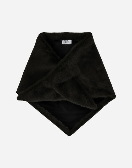 SCARF IN LADY ALTERNATIVE FUR Black