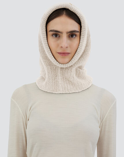 BALACLAVA IN PLAIN ALPACA WOOL Chantilly