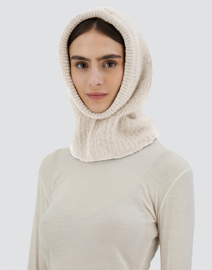 BALACLAVA IN PLAIN ALPACA WOOL Chantilly