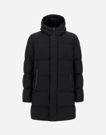 LONG PARKA IN 2-LAYER WINDSTOPPER Black