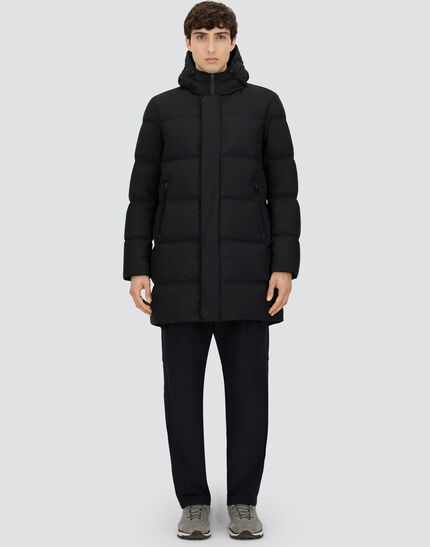 LONG PARKA IN 2-LAYER WINDSTOPPER Black