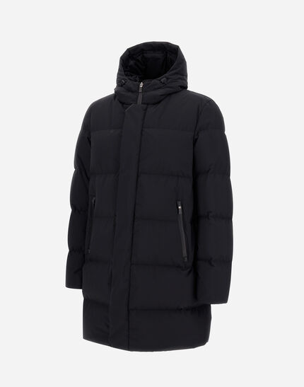 LONG PARKA IN 2-LAYER WINDSTOPPER Black