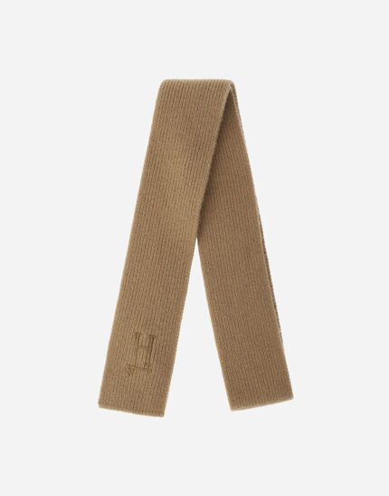 SCARF IN PLAIN WOOL G.5 Camel