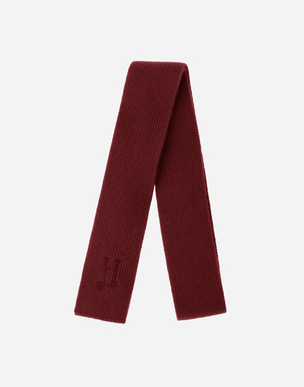 SCARF IN PLAIN WOOL G.5 Bordeaux