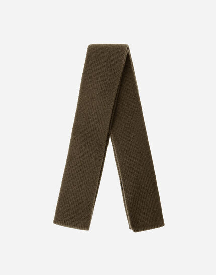 SCARF IN PLAIN WOOL G.5 Green/Beige