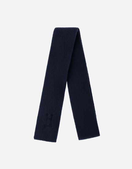 SCARF IN PLAIN WOOL G.5 Navy Blue
