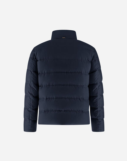 BOMBER JACKET IN ARENDELLE AND FAUX FUR Navy Blue 7 BOMBER JACKET IN ARENDELLE AND FAUX FUR Navy Blue