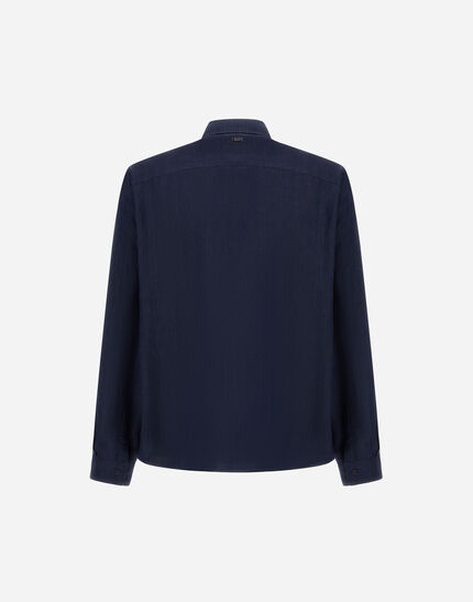 RESORT SHACKET IN NEW LINEN Blue/White 5 RESORT SHACKET IN NEW LINEN Blue/White